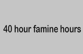 40 hour famine hours
