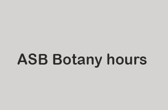 ASB Botany hours