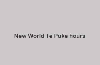 New World Te Puke hours
