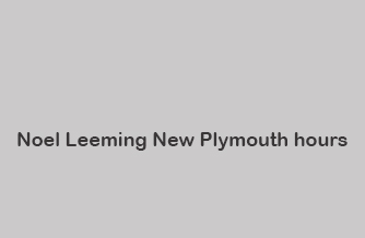 Noel Leeming New Plymouth hours